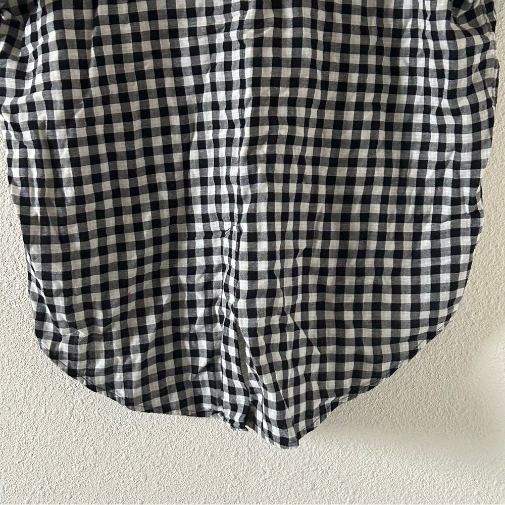 Madewell Women’s Check Top Small Boxy Cut Boho Minimalist Contemporary Boho - Picture 9 of 12
